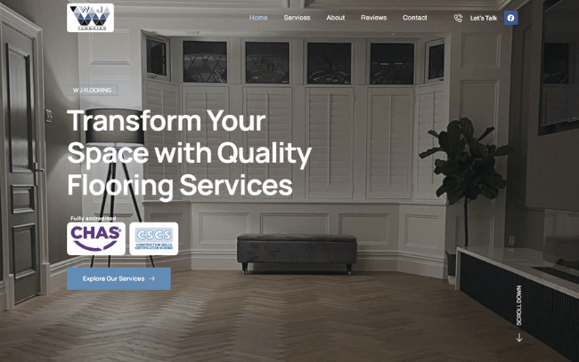 WJ Flooring Website Design